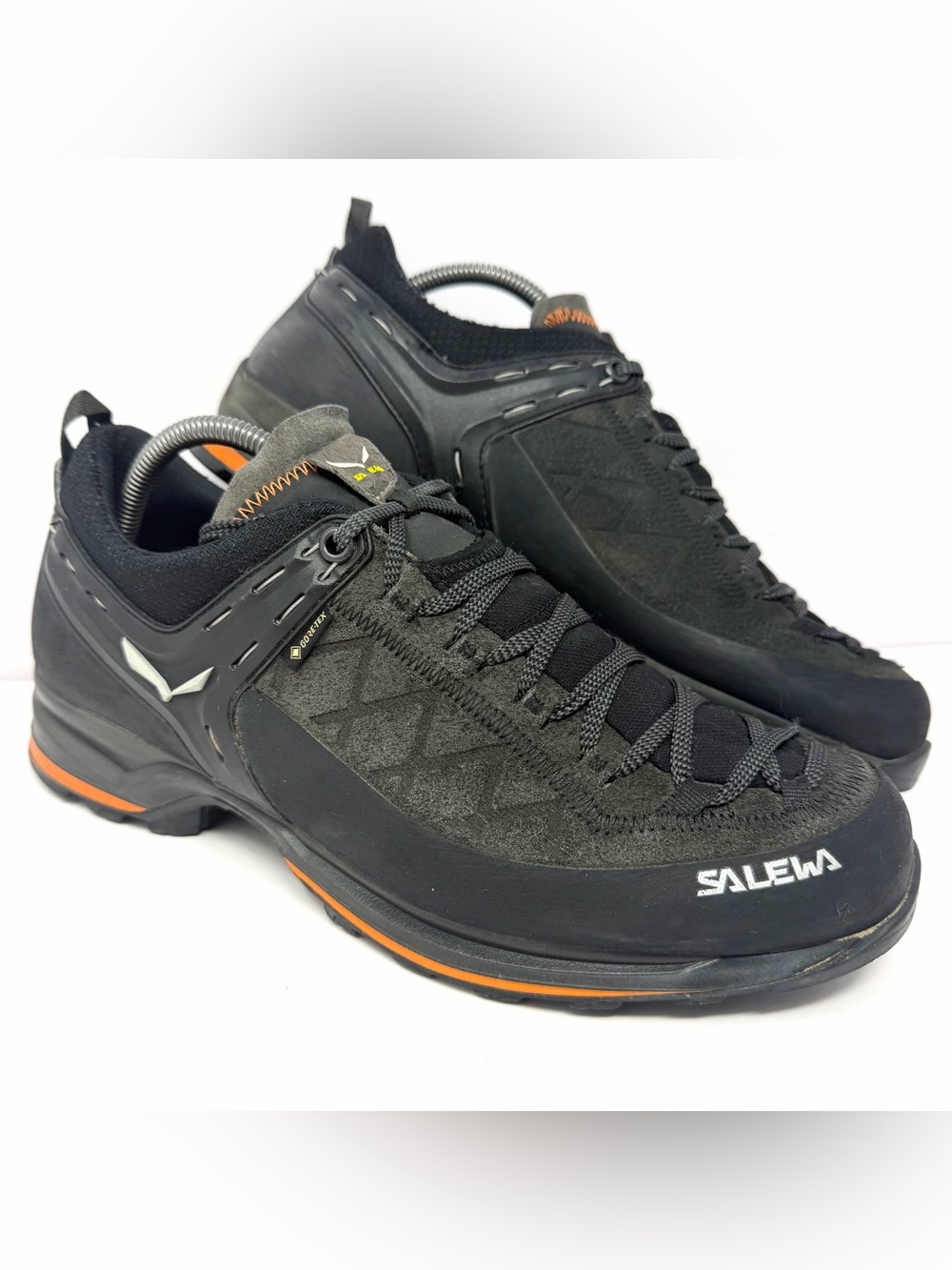 Salewa Men’s MS MTN Trainer 2 GTX Gore-Tex Hiking Shoes Sz 10 Black Suede Trail